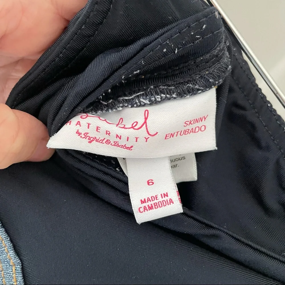 Isabel Maternity | Distressed Maternity Skinny Jeans | Size 6 - Picture 4 of 5